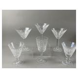 Vtg Waterford Lismore Crystal Martini Glasses/More
