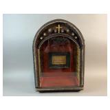 Antique Reliquary Shrine w/ Miniature Last Super