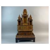 Antique Miniature Wooden Altar