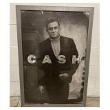 Johnny Cash Colombia Poster in Metal Frame