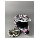 GMAX Motocross Pink & White Helmet & More