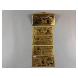 Nippon Ginko Pokï¿½man Go Gold foil Banknotes