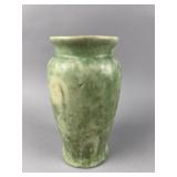 Vintage Matte Green Pottery Vase