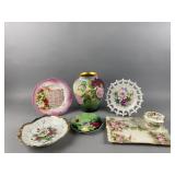 Antique French Limoges Porcelain Vase & More
