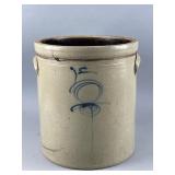 Antique 4-gallon Salt-glaze Stoneware Crock