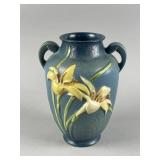 Roseville Pottery Zephyr Lily Bermuda Blue vase