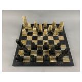 Granite & Onyx Aztec Inspired Chess Set