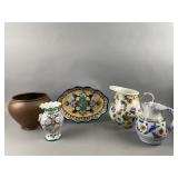 Ceramic Painted Vases, Plates, & More