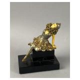 Vintage Art Deco Metal Pierrot Style Clown