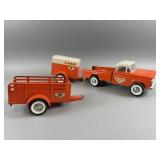 Vintage U-Haul Pickup Truck & Trailers