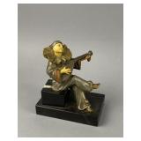 Vintage Art Deco Metal Pierrot Style Clown