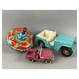 Vintage Ohio Art Metal Spinning Top & More