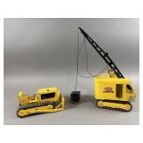 Vintage Tonka Crane & Bulldozer