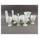 Milk Glass Goblets & More