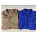 (2) Tommy Bahama Silk Button Up Shirts
