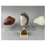 Purple & White Agate Geode & More