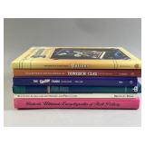 Lot of Vintage Books Milk Glass, Buttons & More
