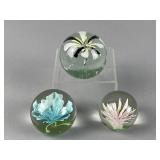 Vintage Hand-Blown Art Glass Paperweights