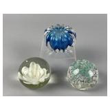 Vintage Hand-Blown Art Glass Paperweights