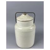 Vintage White Stoneware Canning Crock