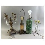 Vtg Decorative Lamps & More