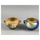 Vtg Roseville Art Pottery Double Handed Bowls