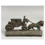 Vintage Hubley Cast Iron Stagecoach Door Stopper