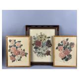 Vintage Framed Floral Art Prints
