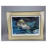 Framed Art Print "The River Moon" by  L. Tople