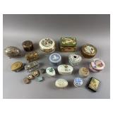 Vintage Ceramic, Tin & Metal Vanity Boxes