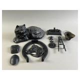 Vtg Cast Metal Miniatures & Decor