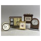 Vtg Analog Desk Clocks