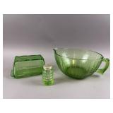 Vintage  Green Uranium Glass