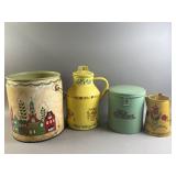 Vtg Metal Pitcher & More