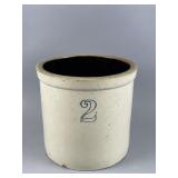 Antique Stoneware 2 Gallon Crock