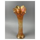 Vintage Fenton Marigold Carnival Glass Vase