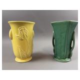 (2) Vintage McCoy Ceramic Vases