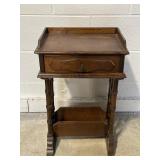 Vtg A. Brandt Faux Bamboo Side Table
