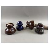 Vintage Porcelain Electrical Insulators