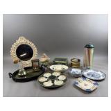 Vtg Perfume Atomizer Music Box & More