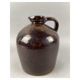 Antique Brown Glazed Crock Jug