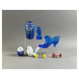 Vtg Fenton Glass Figures & More