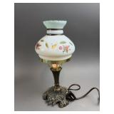 Vintage Small Table Lamp w/ Porcelain Shade & More