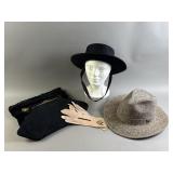 Vtg Hats, Clutches, & Gloves