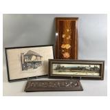 Framed European Art & Wood Wall Art