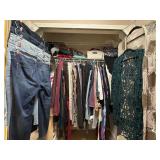 75+ pc Clothing Lot Jeans, Skirts, Duster Jackets