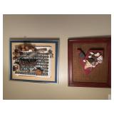 Handmade Collage Style Wall Art 2 Pieces
