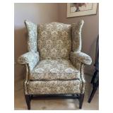 Upholstered Vintage Wingback Armchair