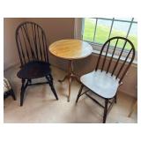 Antique Wood Chairs, Heywood Wakefield & Table