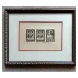 Christine Chagnoux ï¿½The Trainï¿½ Etching with COA